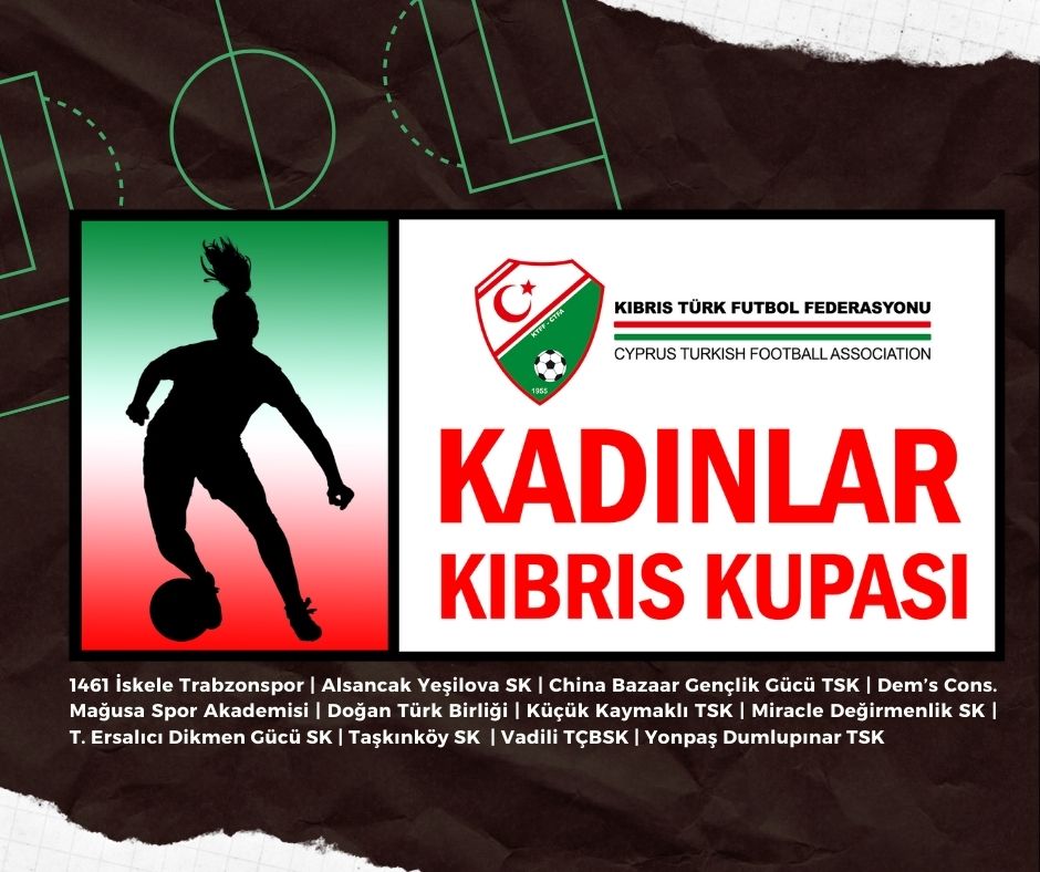 Kadınlar Kıbrıs Kupası'nda kuralar bugün çekilecek